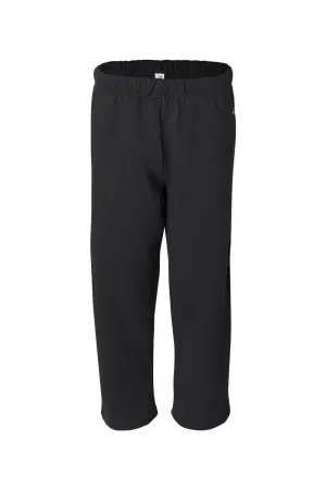 Pantalon de survêtement pour hommes Badger à fond ouvert avec poches - Vêtement noir Badger