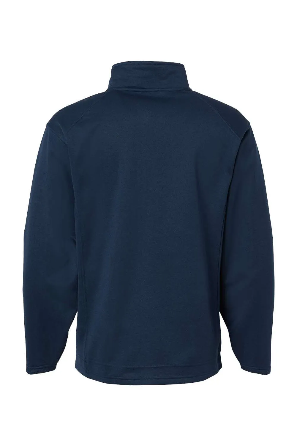 Badger Sweat-shirt Homme Performance 1/4 Zip à Poches en Polaire Respirante - Bleu Marine