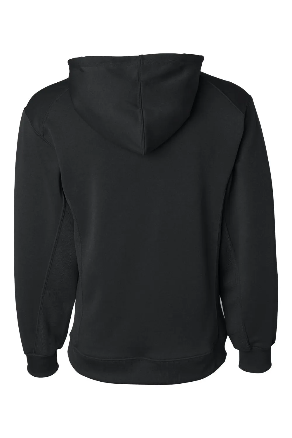 Badger Sweat à capuche en polaire technique pour homme avec poche kangourou - Noir