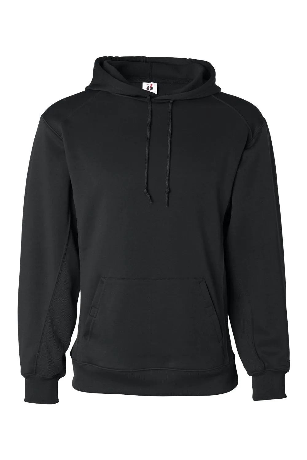 Badger Sweat à capuche en polaire technique pour homme avec poche kangourou - Noir