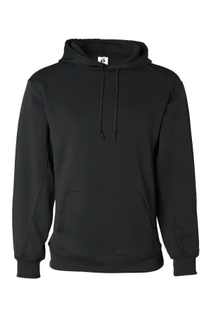 Badger Sweat à capuche en polaire technique pour homme avec poche kangourou - Noir