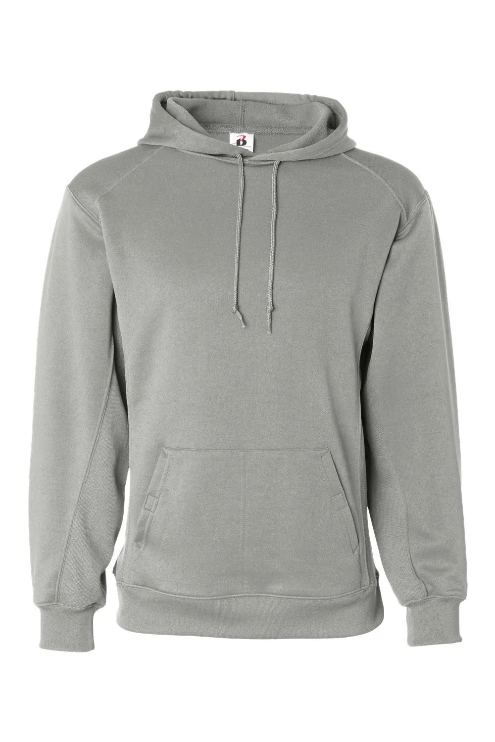 Badger Sweat à capuche pour hommes en polaire respirante avec poche kangourou - Gris argent Vêtements Badger