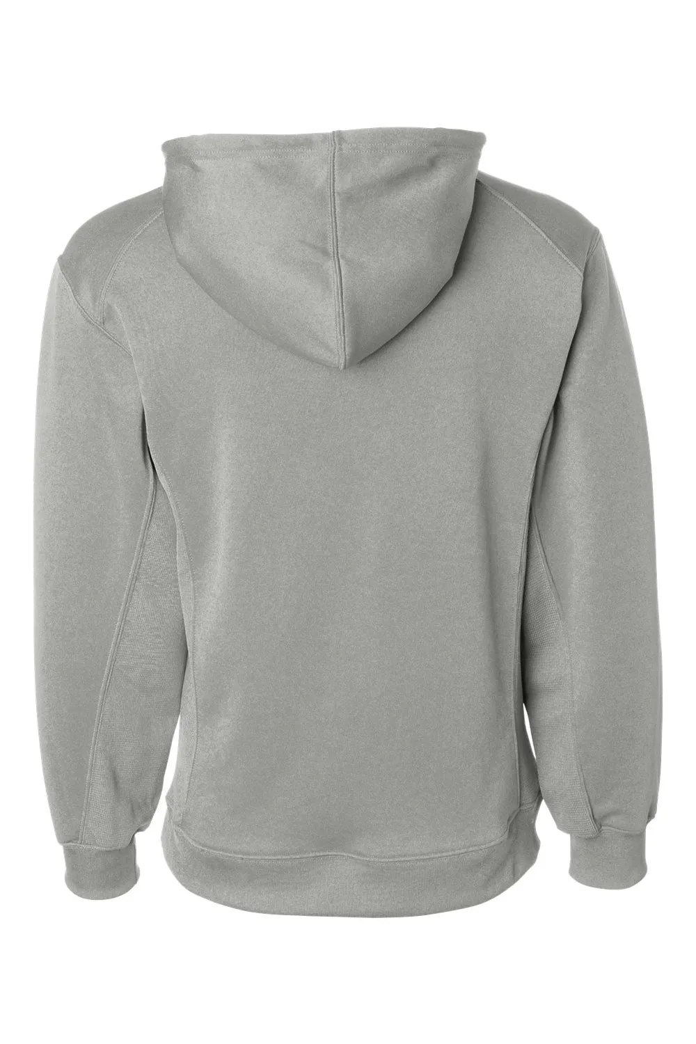 Badger Sweat à capuche pour hommes en polaire respirante avec poche kangourou - Gris argent Vêtements Badger