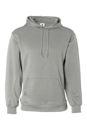 Badger Sweat à capuche pour hommes en polaire respirante avec poche kangourou - Gris argent Vêtements Badger
