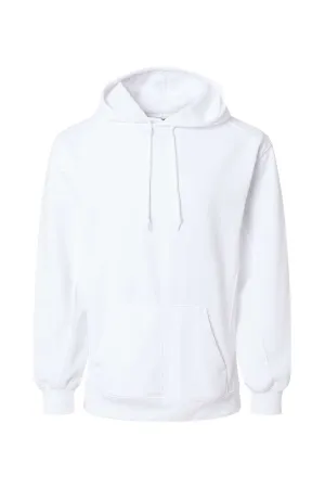 Badger Sweat à capuche en polaire technique pour homme avec poche kangourou - Blanc Vêtements Badger