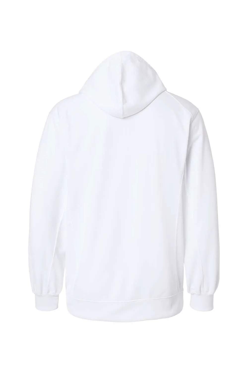 Badger Sweat à capuche en polaire technique pour homme avec poche kangourou - Blanc Vêtements Badger