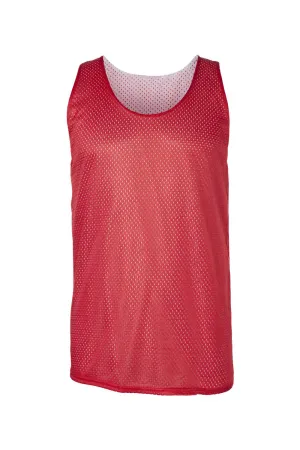 Débardeur réversible en maille pour hommes Badger Pro - Rouge/Blanc Vêtements Badger