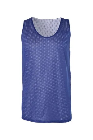 Débardeur réversible en maille pour hommes Badger Pro - Bleu royal/Blanc Vêtements Badger
