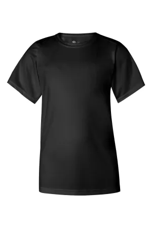 T-shirt à manches courtes Badger Youth B-Core à évacuation de l'humidité - Vêtement Badger Noir
