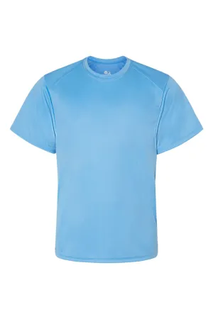 T-shirt à manches courtes et col rond Badger Youth B-Core absorbant l'humidité - Vêtements Columbia Blue Badger