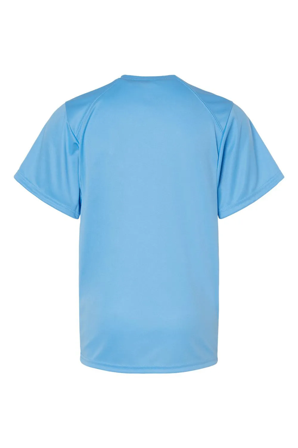 T-shirt à manches courtes et col rond Badger Youth B-Core absorbant l'humidité - Vêtements Columbia Blue Badger