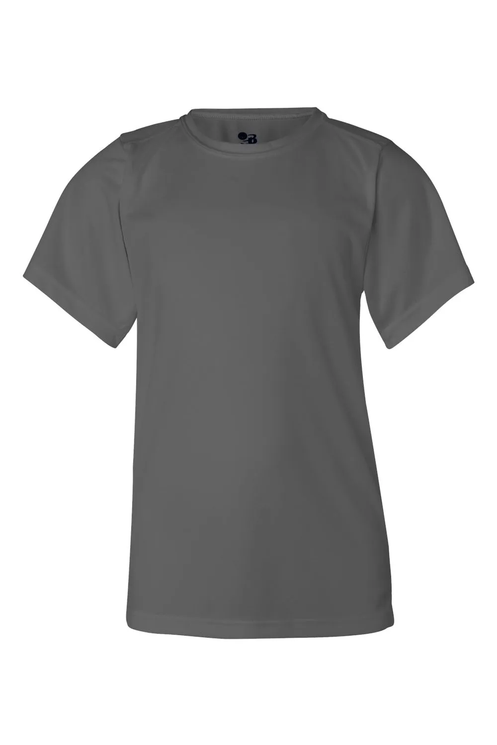 T-shirt à manches courtes et col rond Badger Youth B-Core absorbant l'humidité - Gris graphite Vêtements Badger