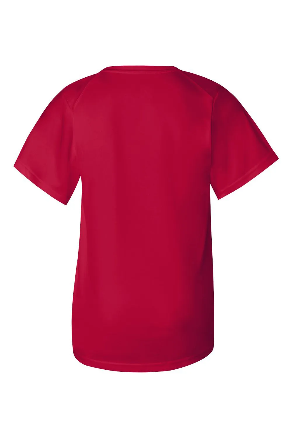 T-shirt à manches courtes et col rond Badger Youth B-Core absorbant l'humidité - Vêtement Badger Rouge