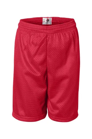 Badger Youth Pro Shorts en Maille - Vêtement Rouge Badger