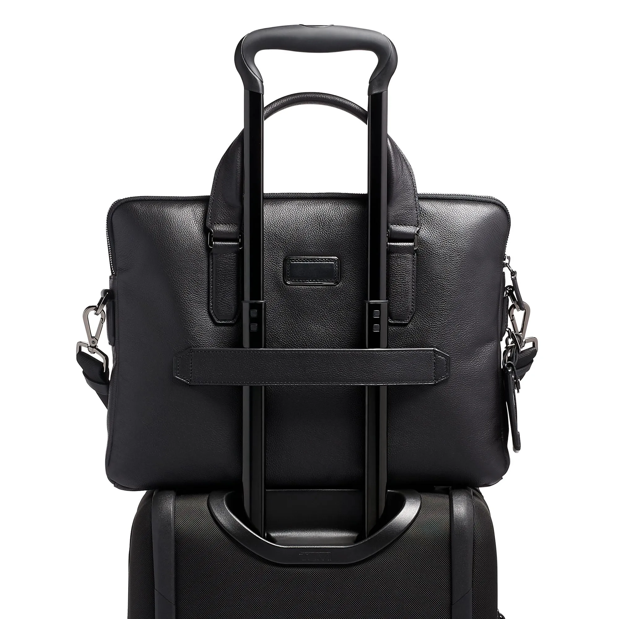 Sac Tumi Harrison Sycamore en cuir slim portefeuille // Noir