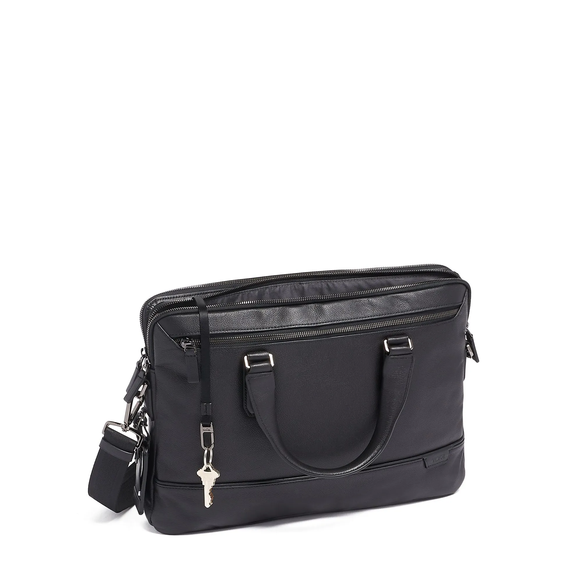 Sac Tumi Harrison Sycamore en cuir slim portefeuille // Noir