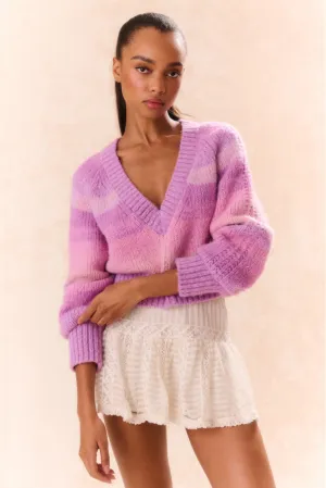 Pull rayé Barbarelle en alpaga