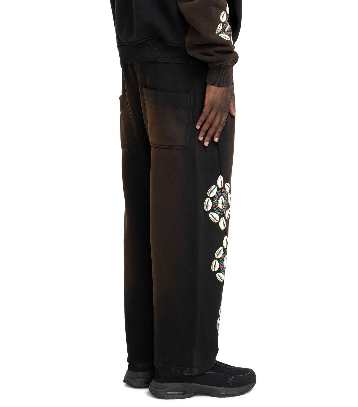Barriers Barrera Cowrie Shell Sweatpants Black