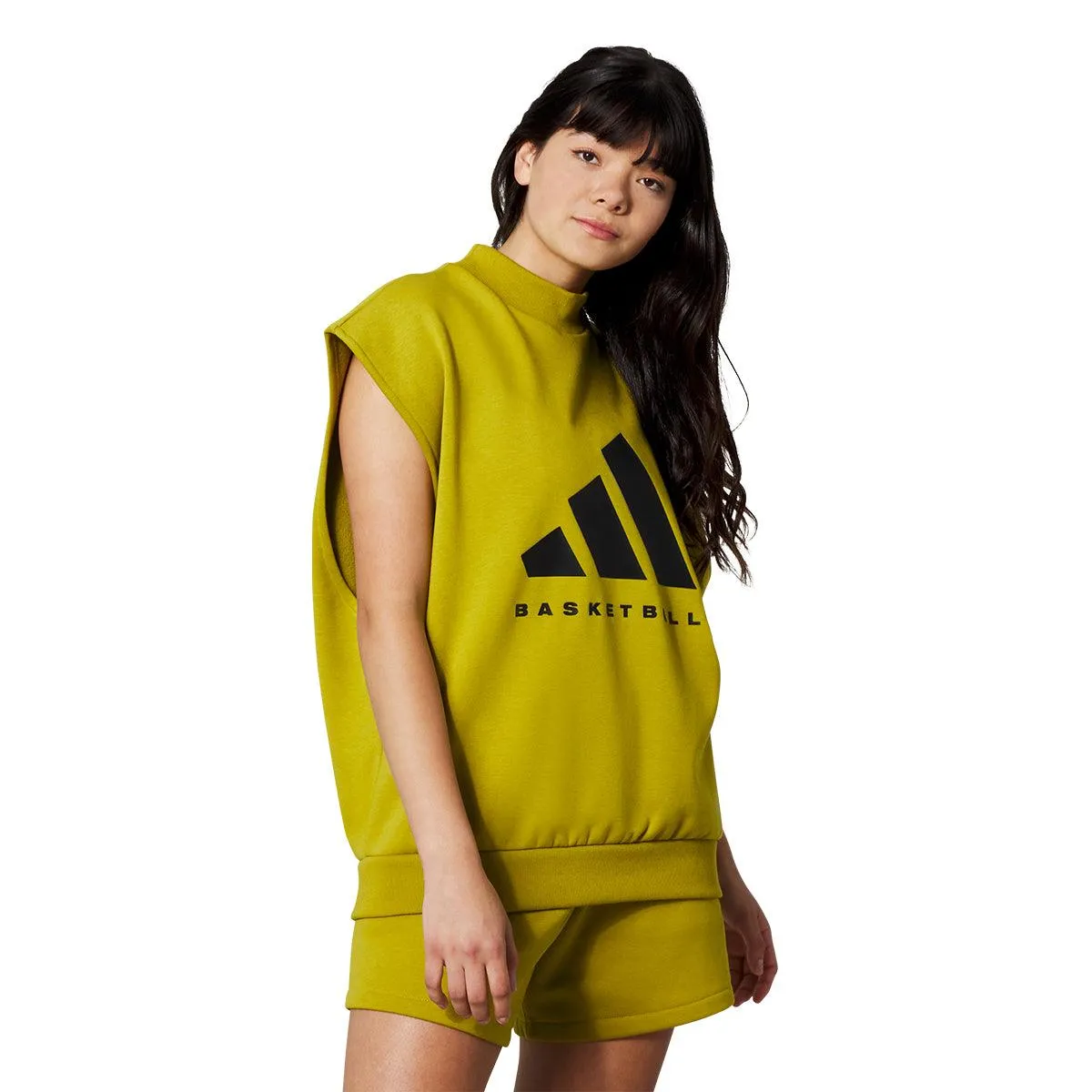 Basketball Sleeveless Sweatshirt 'Pulse Olive'