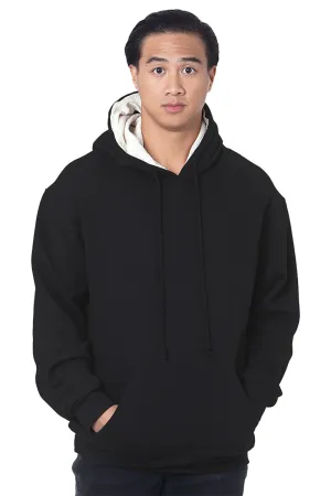 Sweat à capuche pour homme Bayside doublé thermique avec poche kangourou - Noir