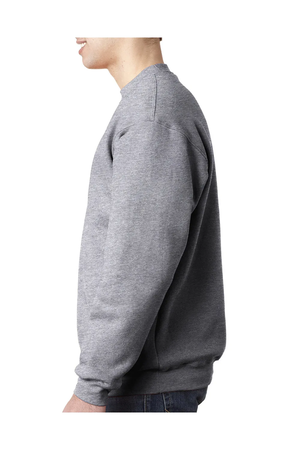Sweat à capuche pour hommes Bayside fabriqué aux États-Unis - Gris cendre foncé
