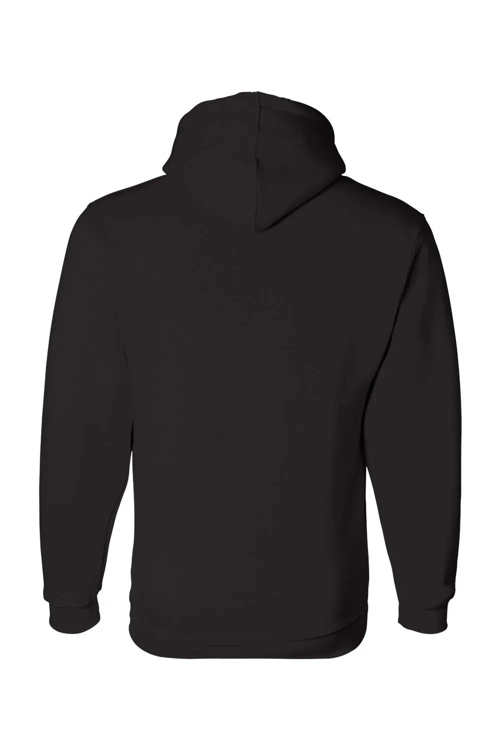 Sweat à capuche pour hommes Bayside fabriqué aux USA avec poche kangourou - Noir