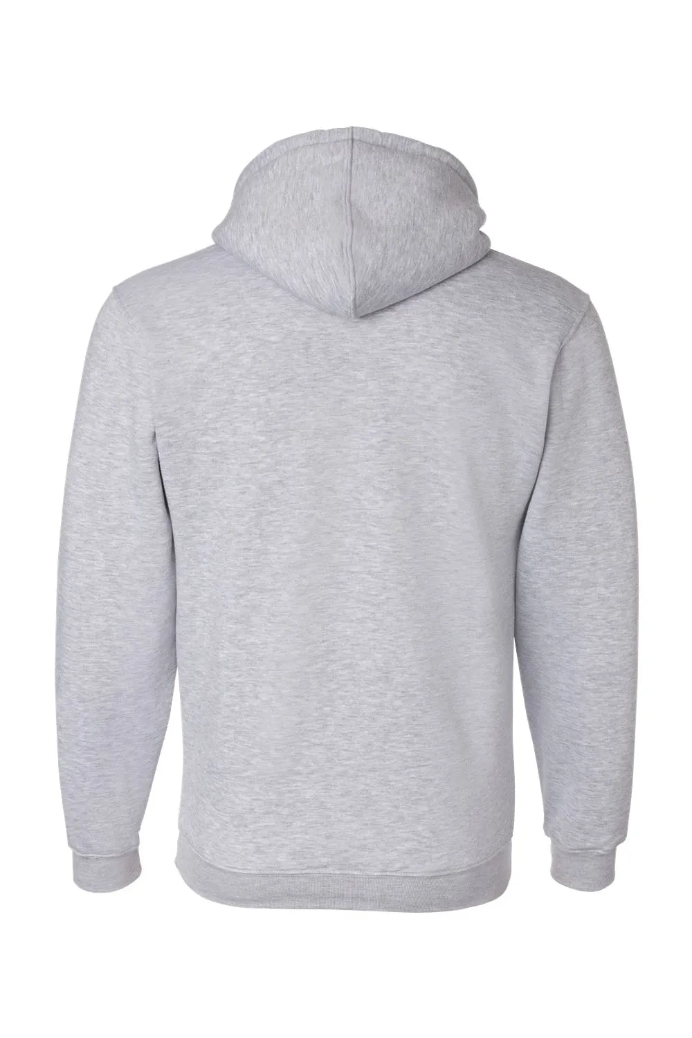 Sweat à capuche pour hommes Bayside fabriqué aux USA avec poche kangourou - Gris cendre foncé