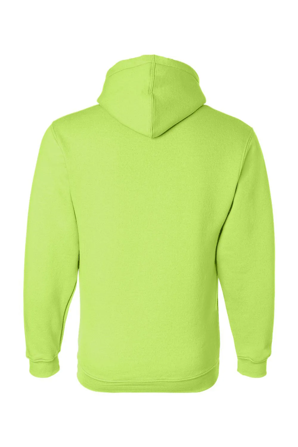 Pull à capuche pour hommes Bayside fabriqué aux USA avec poche kangourou - Vert lime