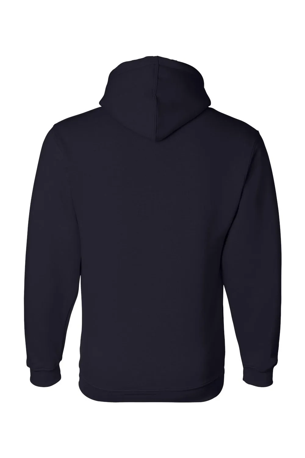 Pull à capuche pour hommes Bayside fabriqué aux États-Unis avec poche kangourou - Bleu marine