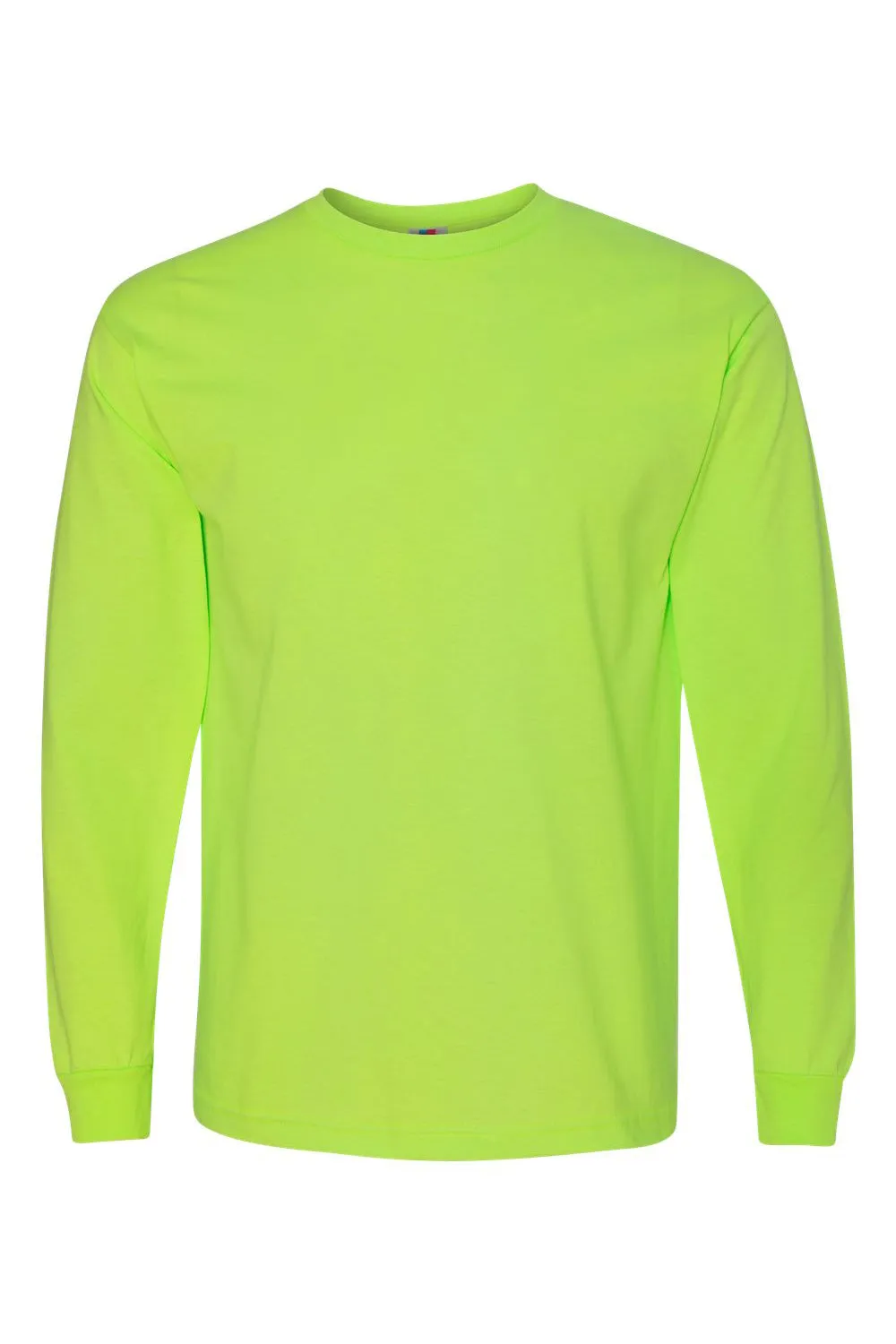 T-shirt à manches longues pour hommes Bayside fabriqué aux États-Unis - Vert lime