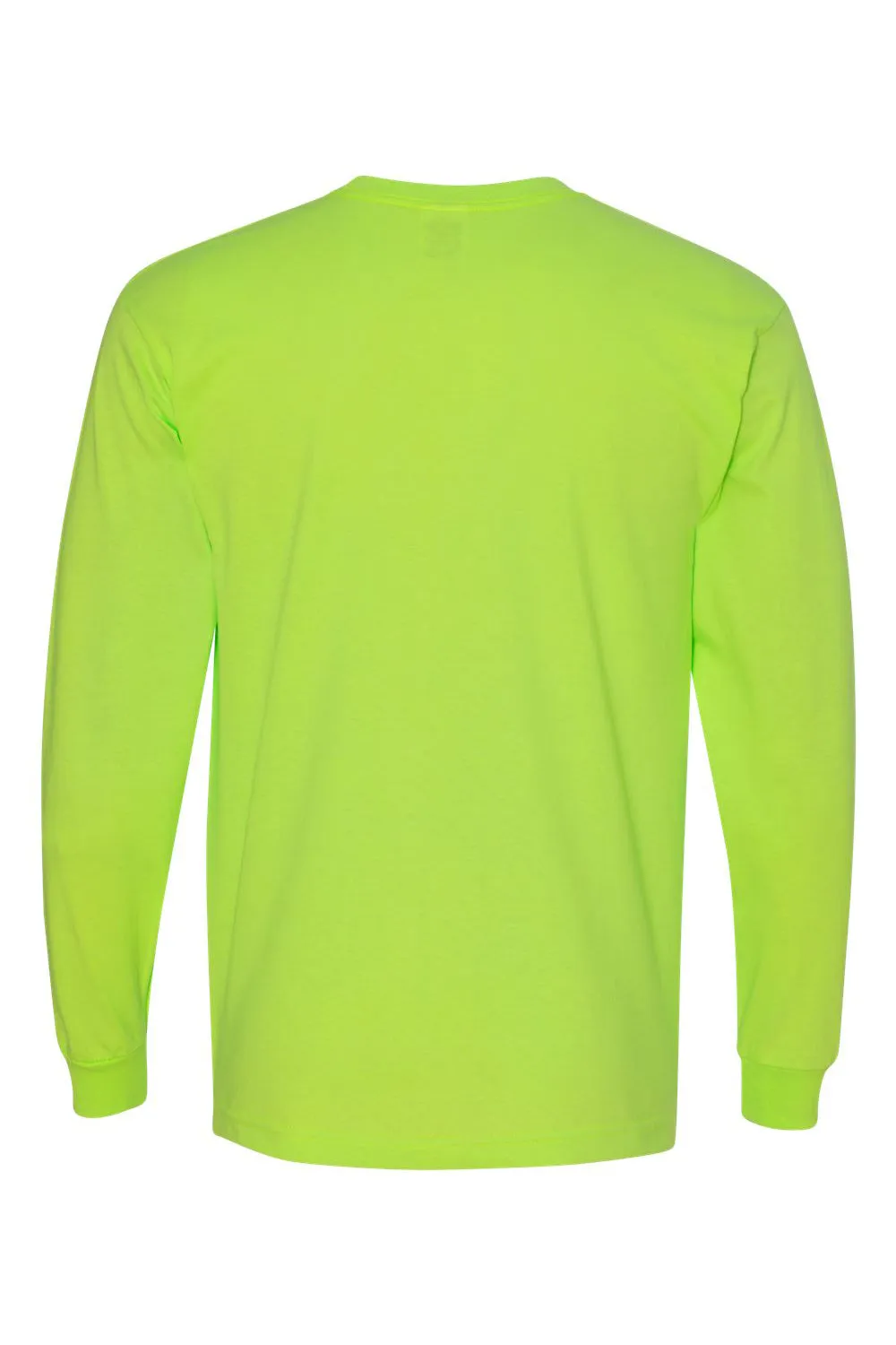 T-shirt à manches longues pour hommes Bayside fabriqué aux États-Unis - Vert lime