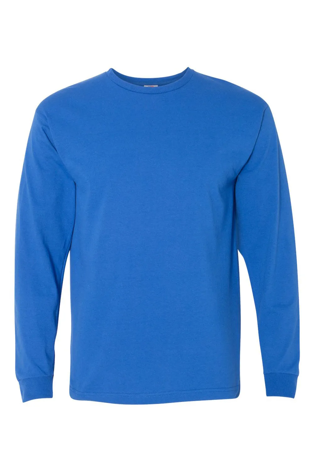 T-shirt col rond manches longues pour hommes Bayside fabriqué aux États-Unis - Bleu royal