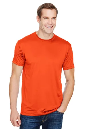 T-shirt à manches courtes pour hommes Bayside fabriqué aux États-Unis - Orange vif