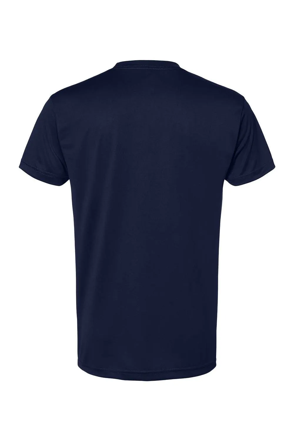 T-shirt à manches courtes pour hommes Bayside fabriqué aux États-Unis - Bleu marine