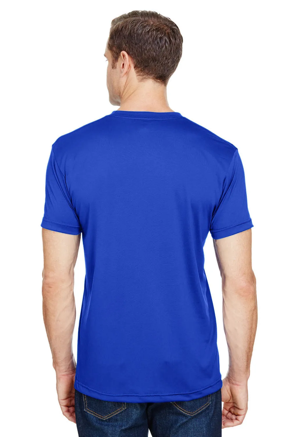 T-shirt à manches courtes pour hommes Bayside fabriqué aux États-Unis - Bleu royal