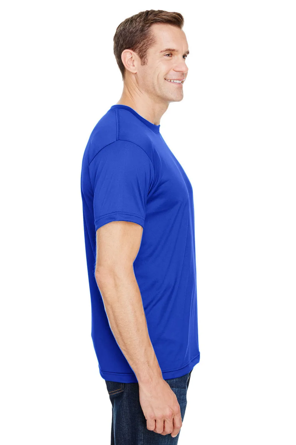 T-shirt à manches courtes pour hommes Bayside fabriqué aux États-Unis - Bleu royal