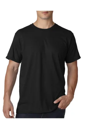 T-shirt col rond à manches courtes pour hommes Bayside fabriqué aux États-Unis - Noir