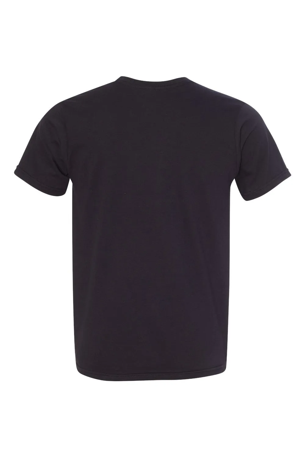 T-shirt col rond à manches courtes pour hommes Bayside fabriqué aux États-Unis - Noir