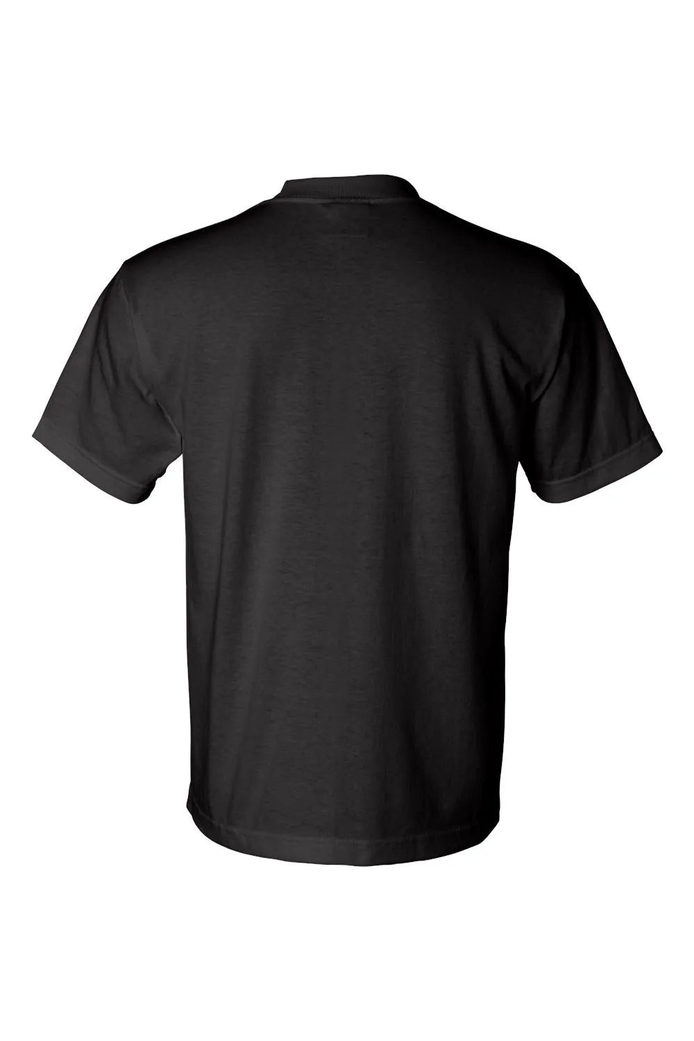 T-shirt col rond à manches courtes pour hommes Bayside fabriqué aux États-Unis - Noir