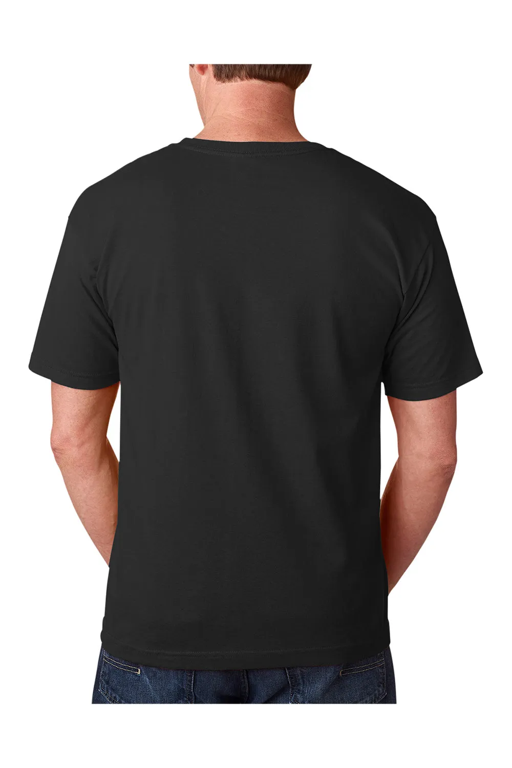 T-shirt col rond à manches courtes pour hommes Bayside fabriqué aux États-Unis - Noir
