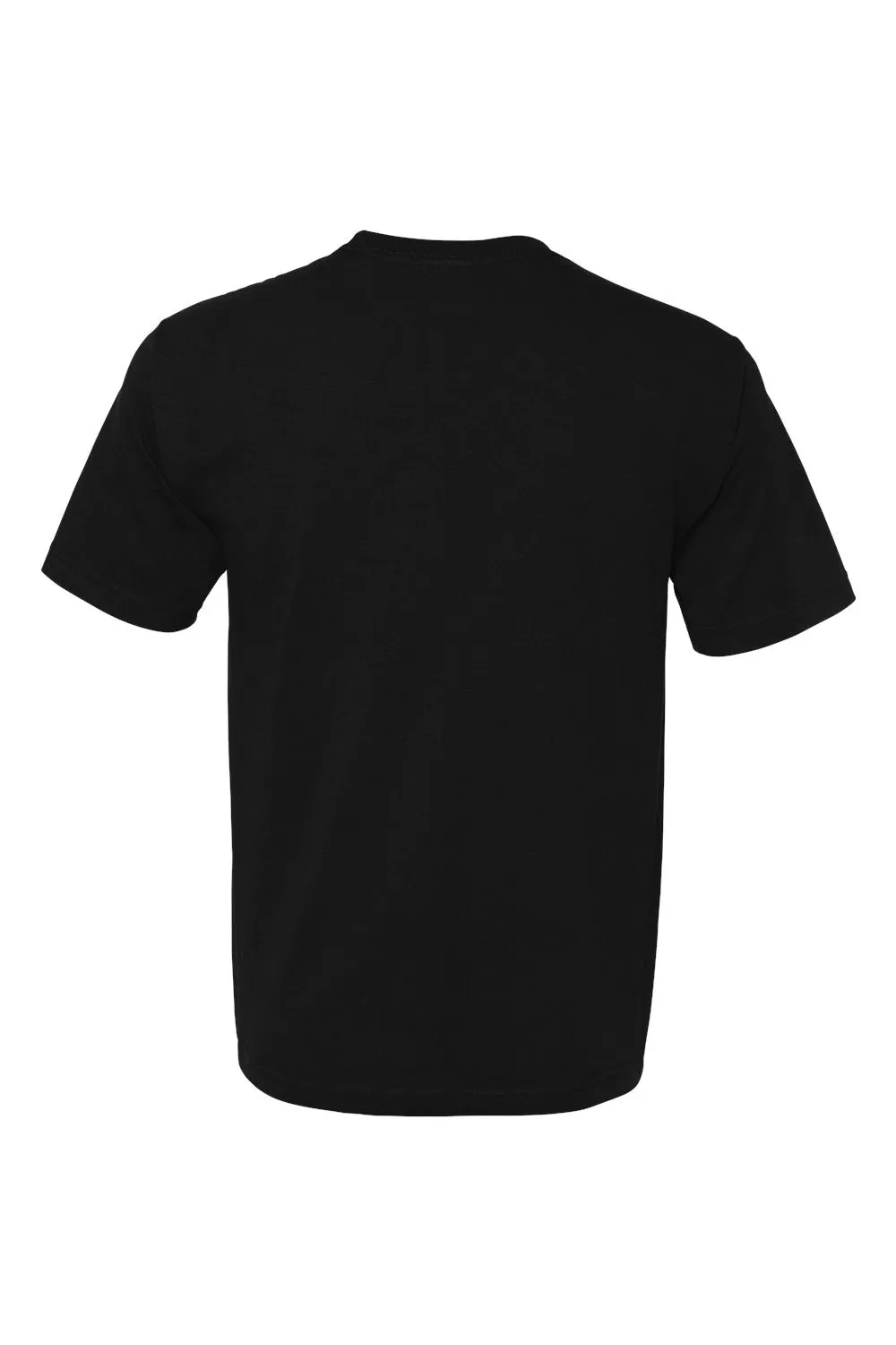 T-shirt col rond à manches courtes pour hommes Bayside fabriqué aux États-Unis - Noir