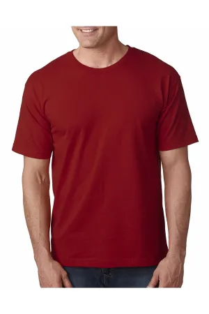 T-shirt à manches courtes pour hommes Bayside fabriqué aux États-Unis - Rouge cardinal