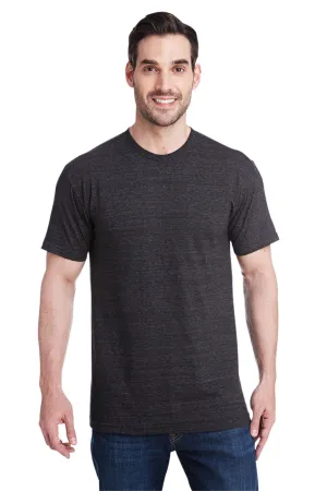 T-shirt à manches courtes col rond pour hommes Bayside fabriqué aux États-Unis - Gris anthracite