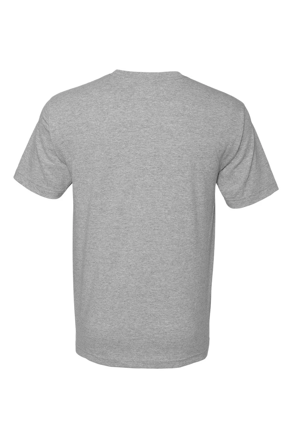 T-shirt à manches courtes col rond pour hommes Bayside fabriqué aux États-Unis - Gris cendre foncé