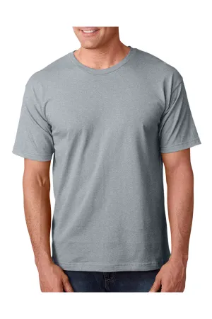 T-shirt à manches courtes col rond pour hommes Bayside fabriqué aux États-Unis - Gris cendre foncé
