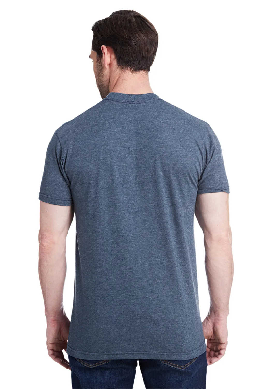 T-shirt à manches courtes col rond pour hommes Bayside fabriqué aux États-Unis - Gris foncé