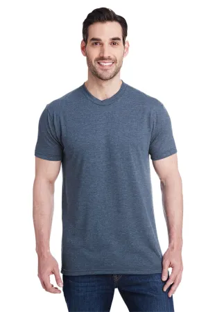 T-shirt à manches courtes col rond pour hommes Bayside fabriqué aux États-Unis - Gris foncé