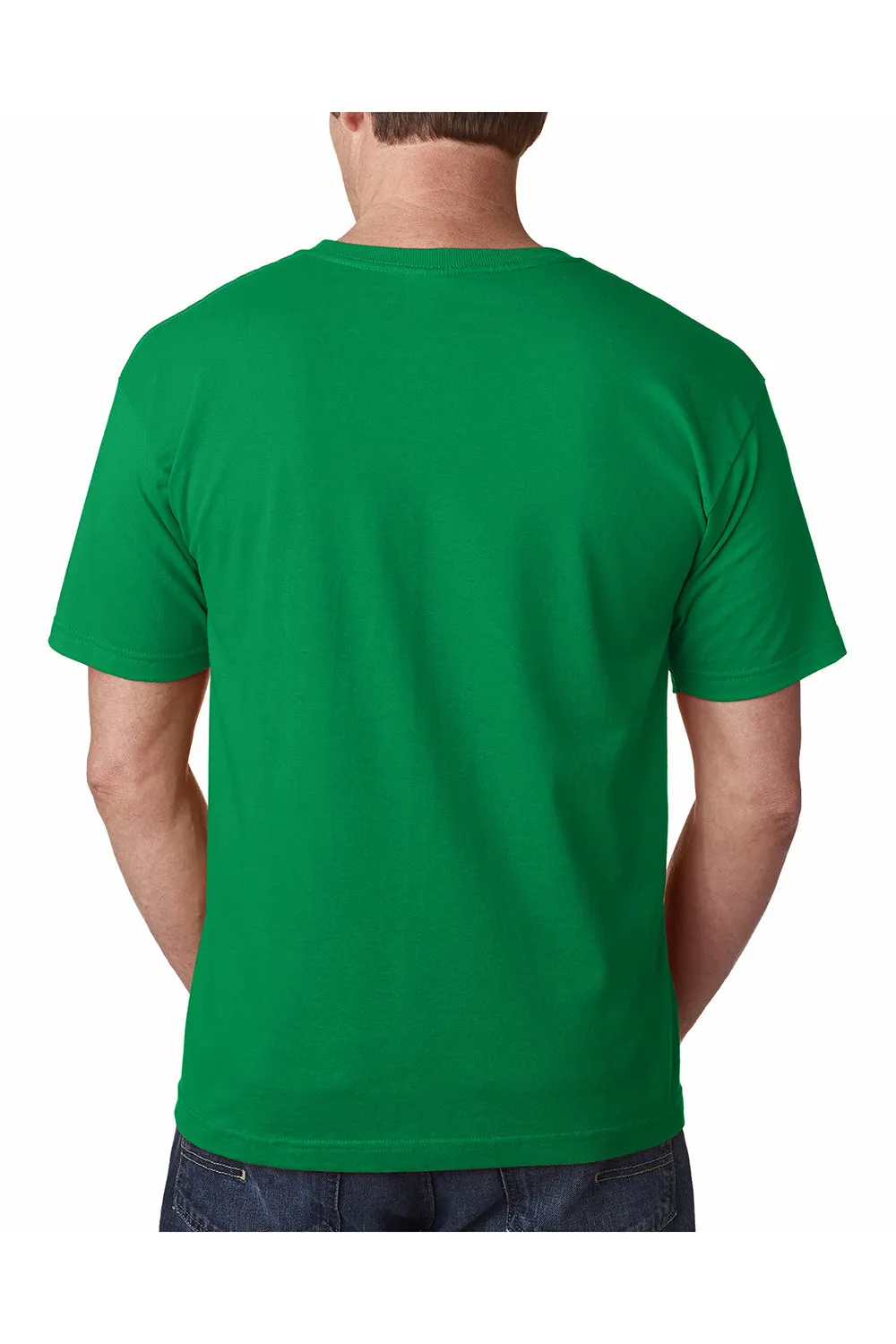 T-shirt à manches courtes col rond pour hommes Bayside fabriqué aux États-Unis - Vert Kelly irlandais