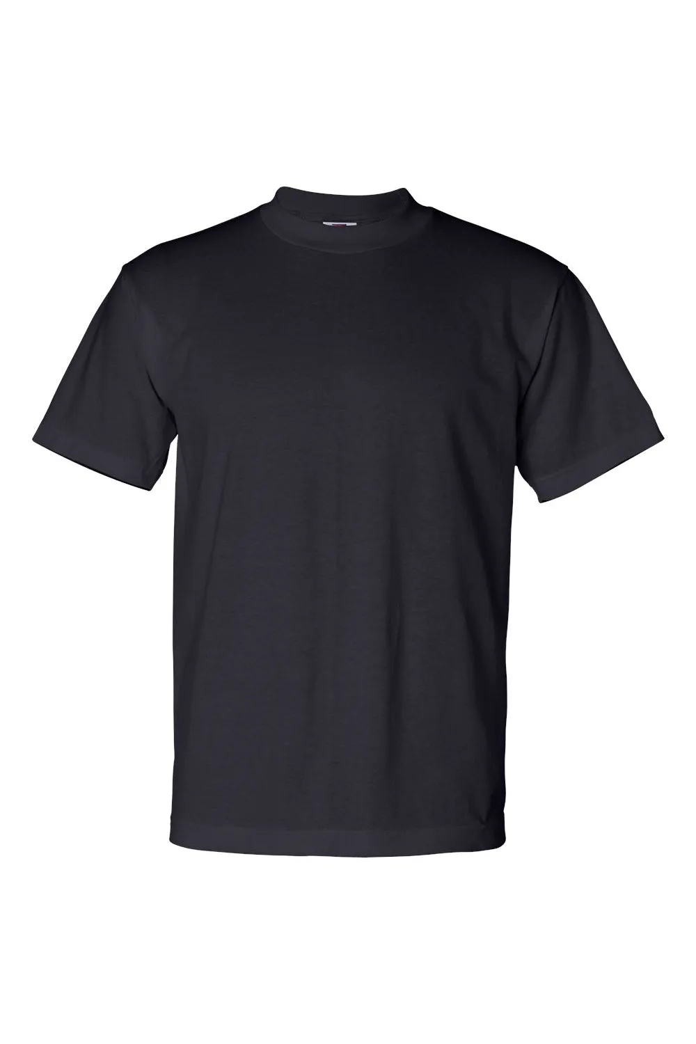 T-shirt à manches courtes col rond Bayside pour hommes fabriqué aux États-Unis - Bleu marine