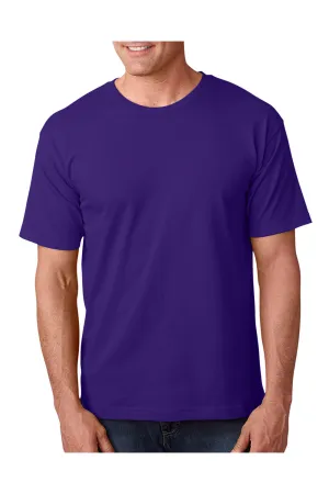 T-shirt à manches courtes col rond pour hommes Bayside fabriqué aux États-Unis - Violet